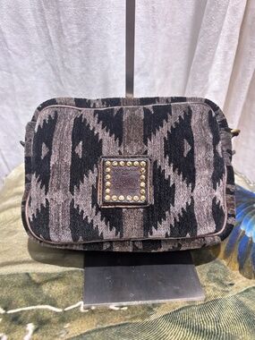 Campomaggi Velvet Bag in Grigio/Panna/Nero